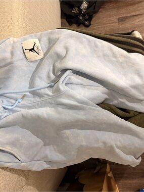 Jordan Light Blue Tie-Dye Track Pants